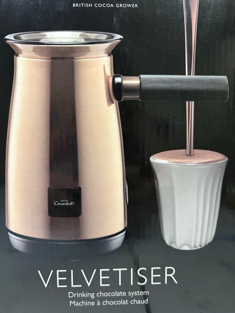 Hotel Chocolat Velvetiser Hot Chocolate Maker Drinking Chocolate System NIB